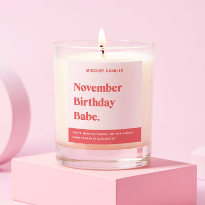 Happy Birthday Candle (November Birthday Babe)