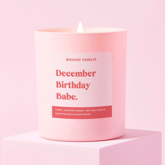 Happy Birthday Candle (December Birthday Babe)