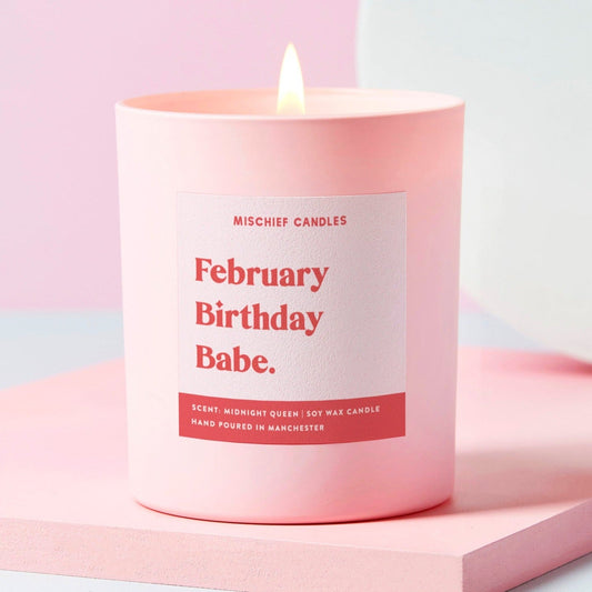 Happy Birthday Candle (February Birthday Babe)