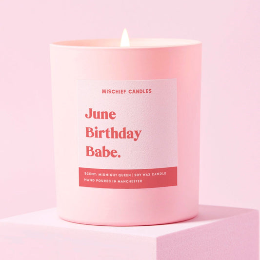 Happy Birthday Candle (June Birthday Babe)