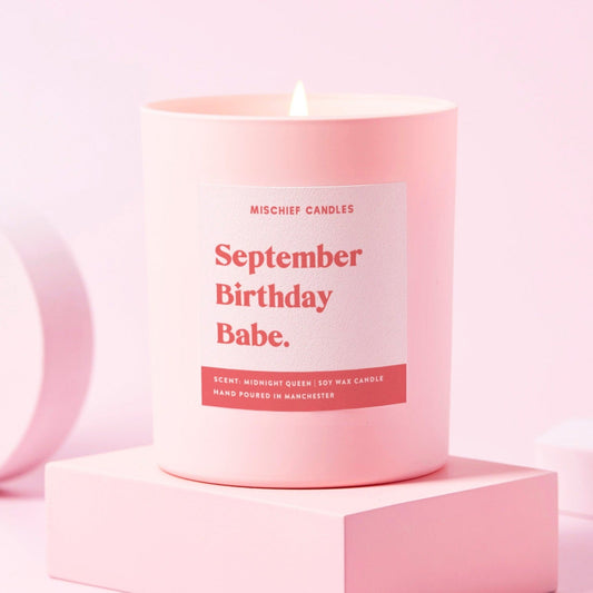 Happy Birthday Candle (September Birthday Babe)