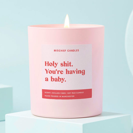 Holy Shit You're Having a Baby Candle
