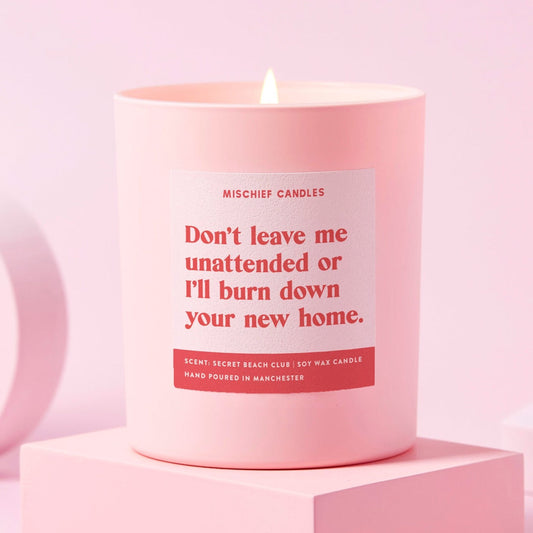 New Home Candle (Don't Leave Unattended)