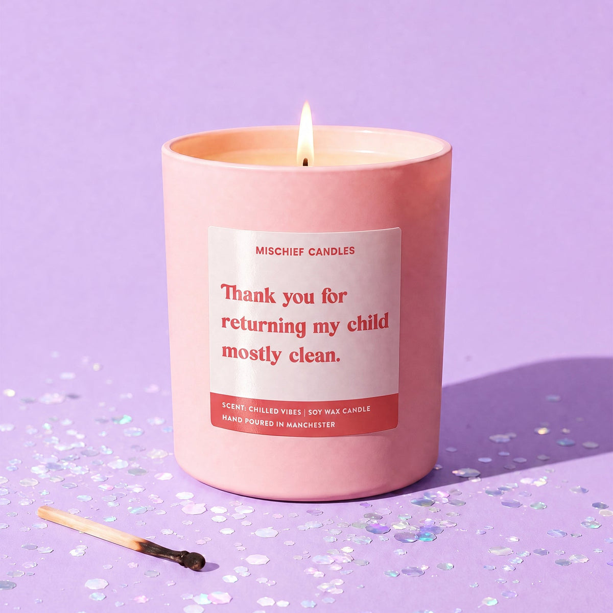 Thank You For Returning My Child Mostly Clean Teacher Candle