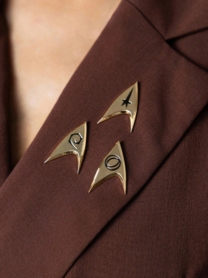 Star Trek Lapel Pin Badges (Set of 3)