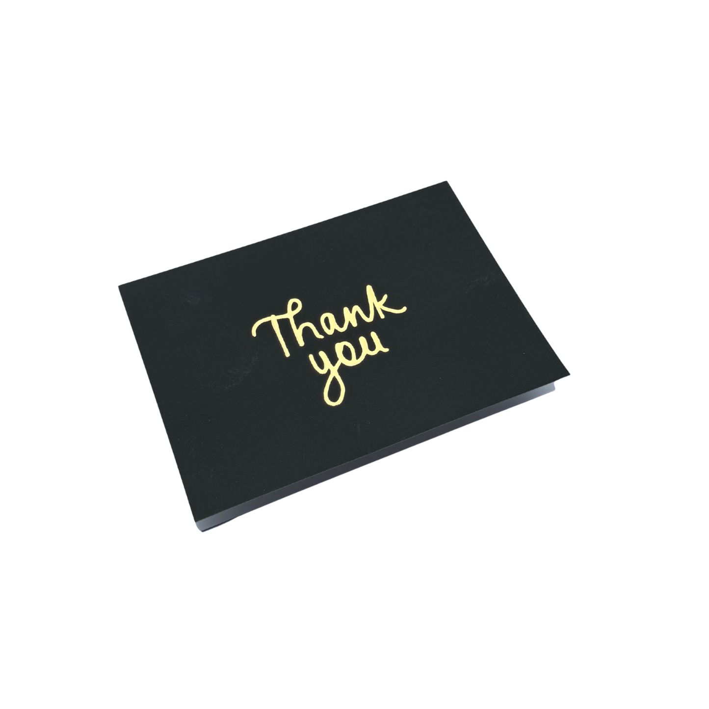 Thank You Gold Foil Velvet Greeting Card (A6)