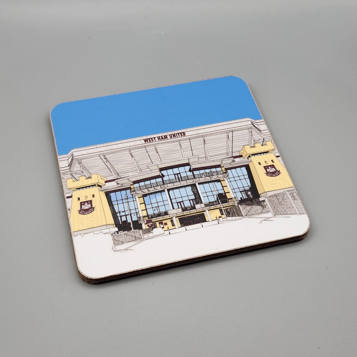 West Ham Utd coaster of Boleyn Ground, Upton Park