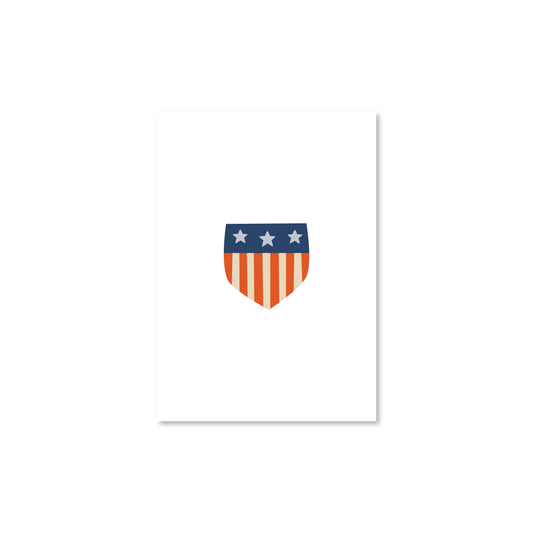 USA Flag Shield A6 Postcard