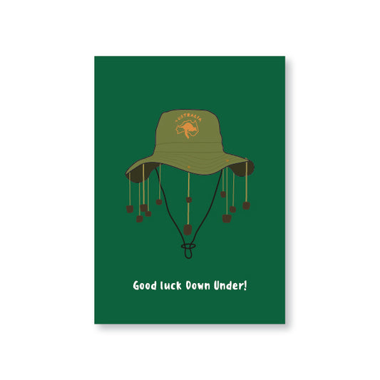 Good Luck Down Under Moving to Australia Good Luck Card