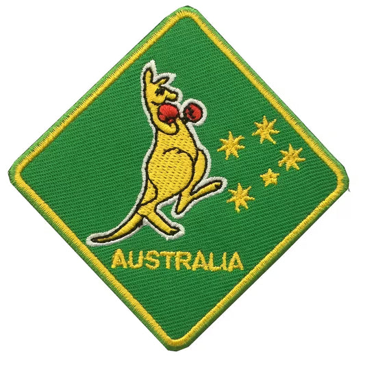 Australia Kangaroo Embroidered Iron-On Patch