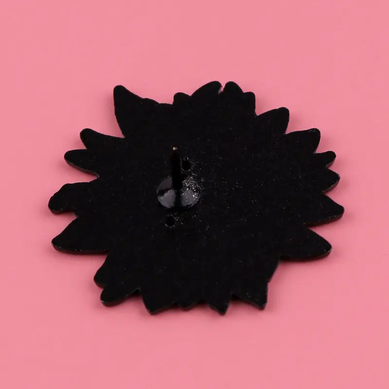 Yellow And Orange Sunflower Pin Badge