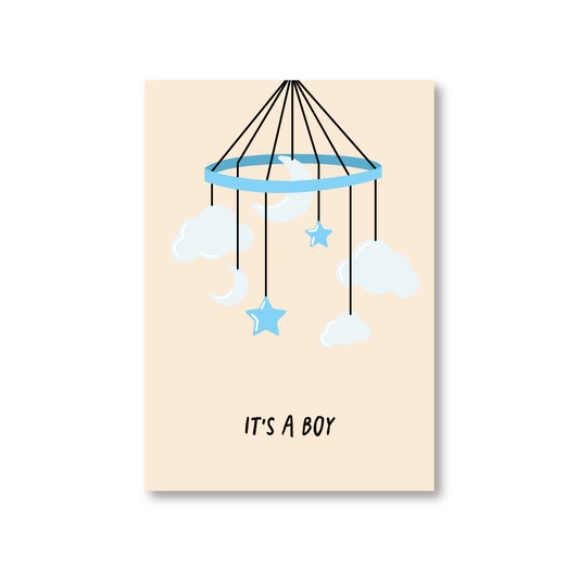 It's a Boy New Born Baby Card