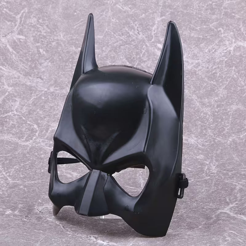 Dark Knight Inspired Superhero Mask – Black Bat Style Fancy Dress Mask