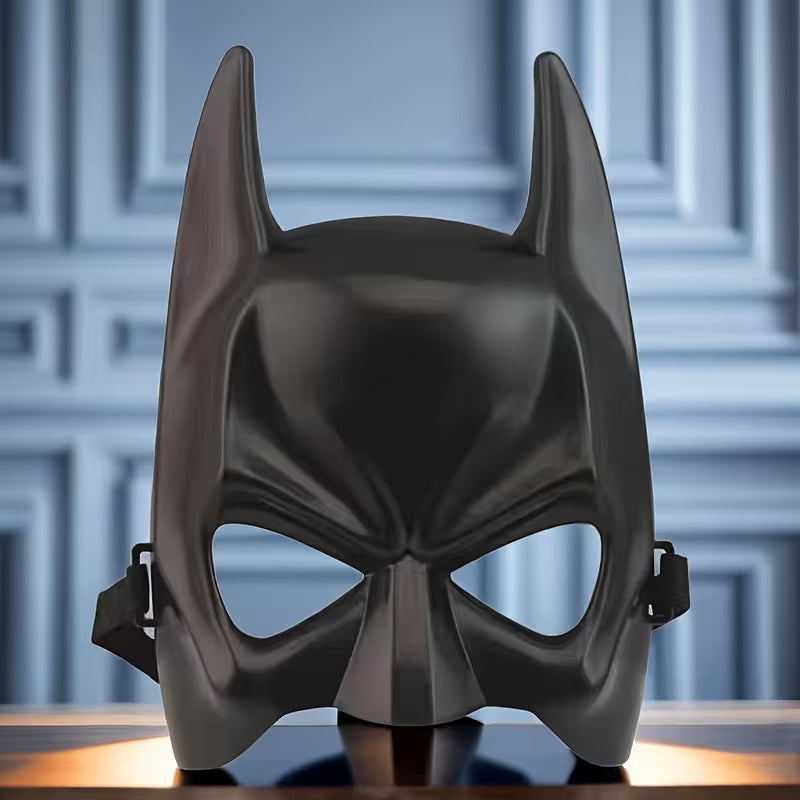 Dark Knight Inspired Superhero Mask – Black Bat Style Fancy Dress Mask