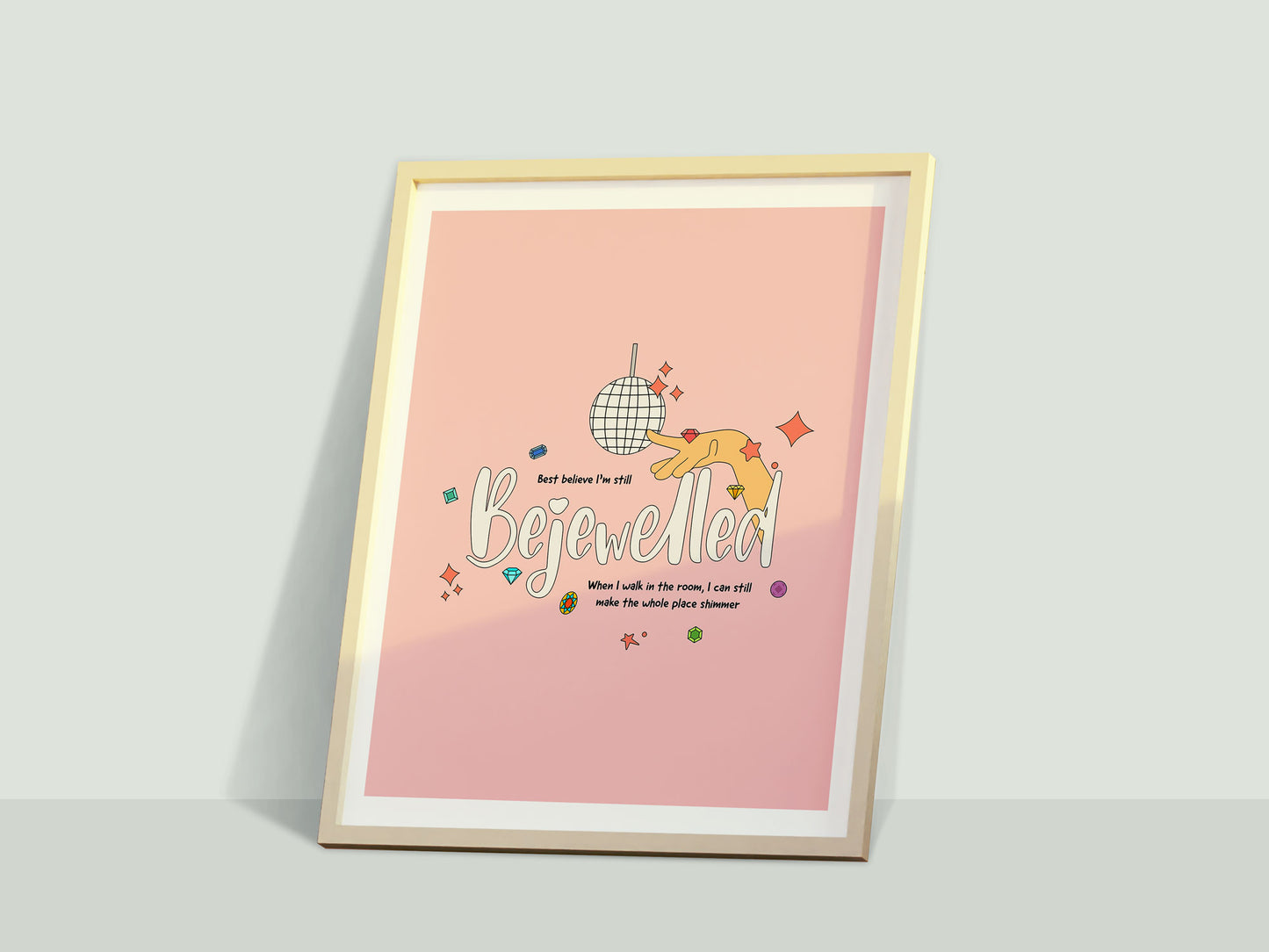 Best Believe I'm Still Bejewelled By Taylor Swift Music Lyrics Print