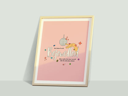 Best Believe I'm Still Bejewelled By Taylor Swift Music Lyrics Print