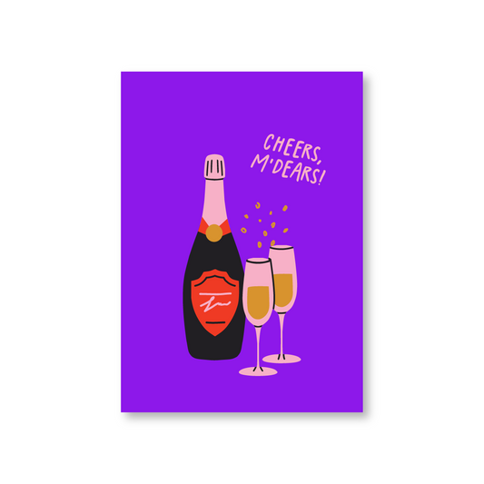 Cheers M'dears Congratulations Card (Copy)