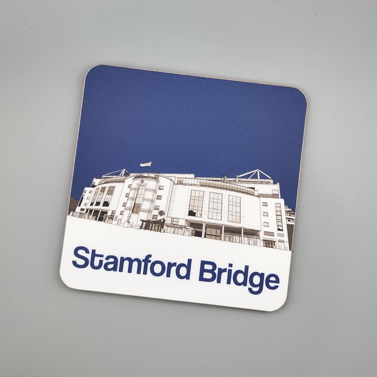 Chelsea FC Drinks coaster of Stamford Bridge