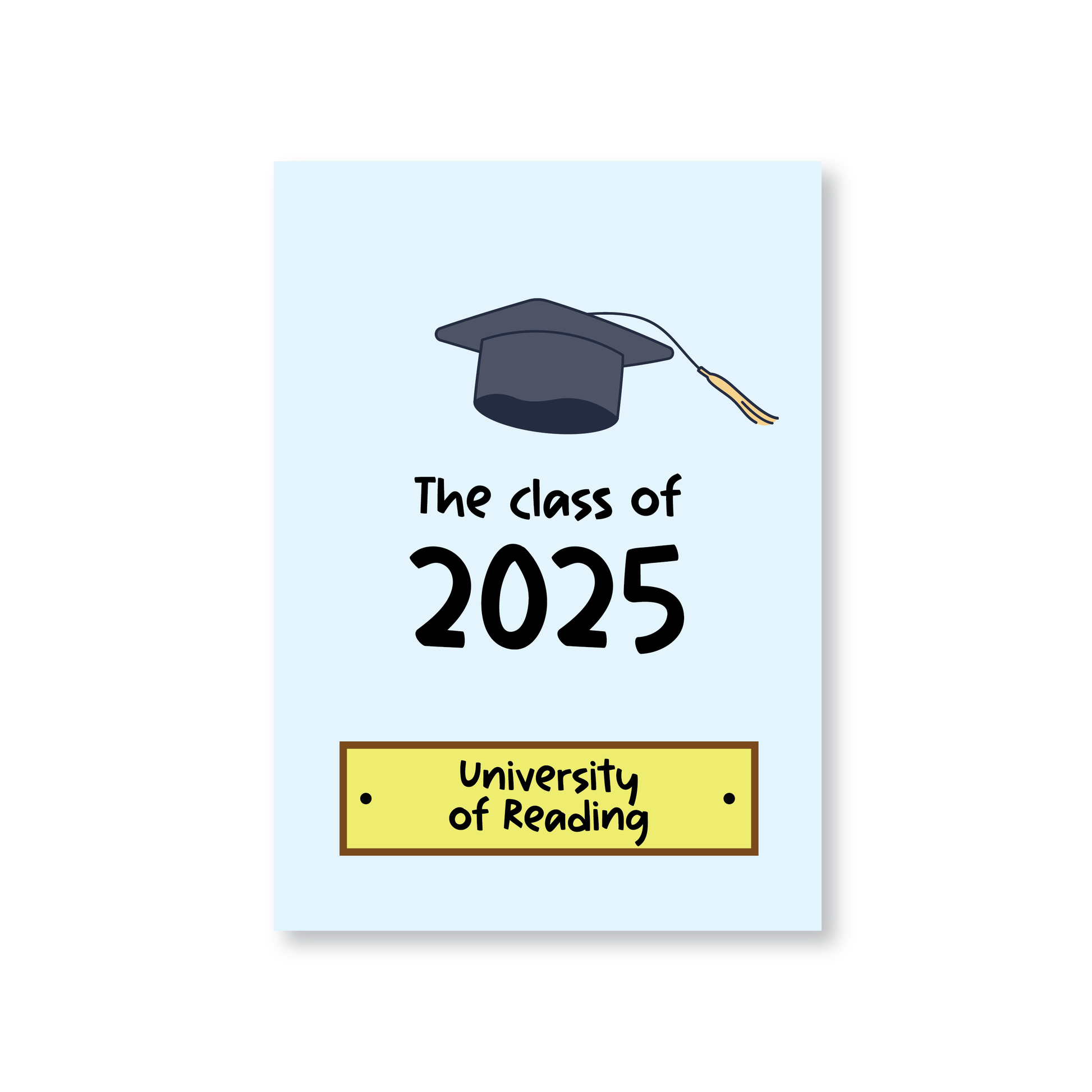 grad 2025 card Class of 2025 Personalised Graduation Card