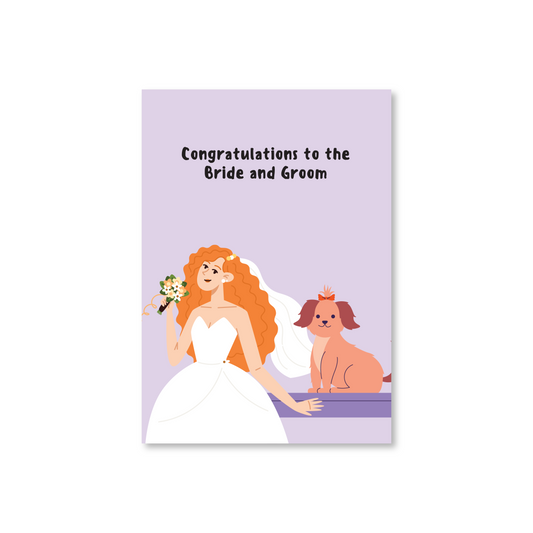 Congratulations To The Bride & Groom (Wedding Card)