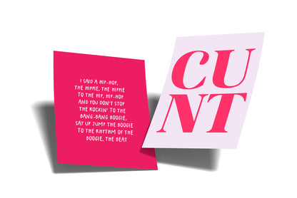 Cunt Rude A6 Postcard