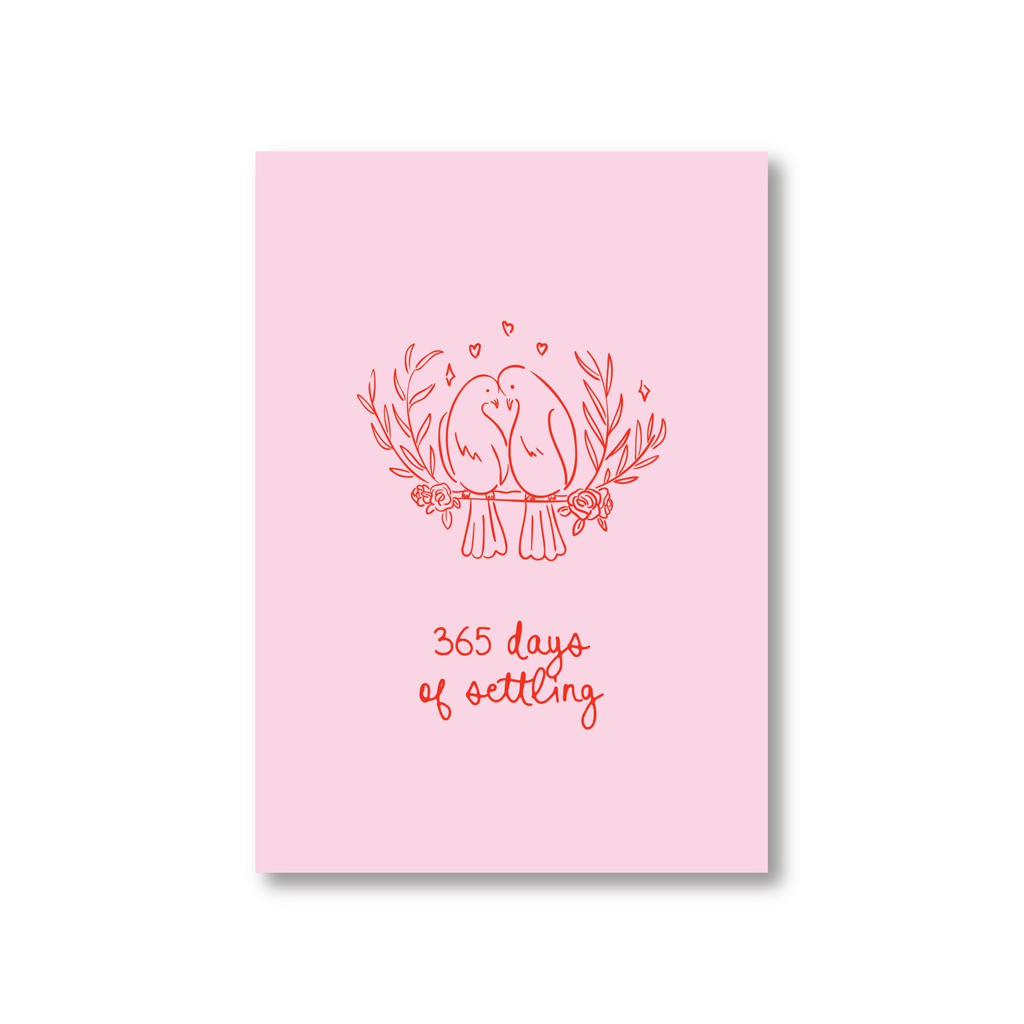 365 Days of Settling Anniversary Card