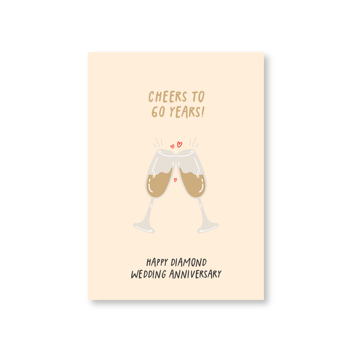 Cheers! Diamond Wedding Anniversary Card (60 Years)