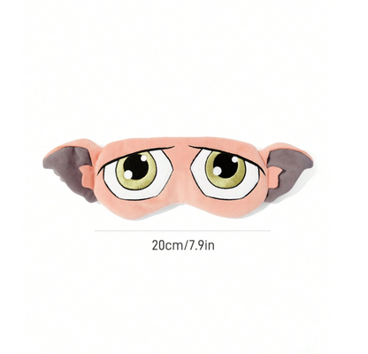 A soft bedtime eye mask featuring the printed face and ears of Dobby the Elf from Harry Potter.