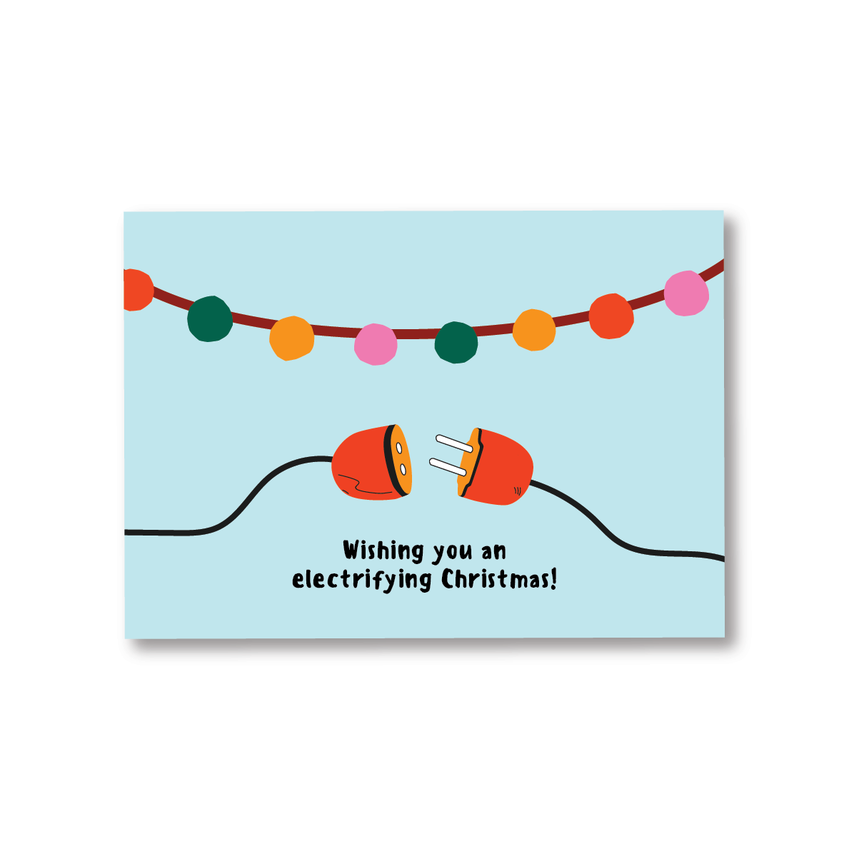Wishing you an Electrifying Christmas Greeting Card