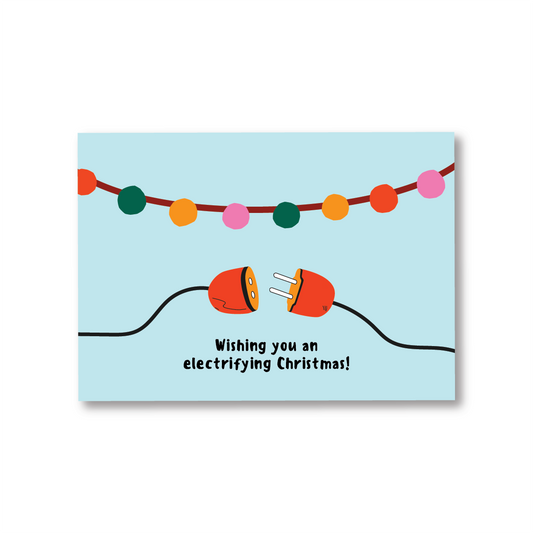 Wishing you an Electrifying Christmas Greeting Card