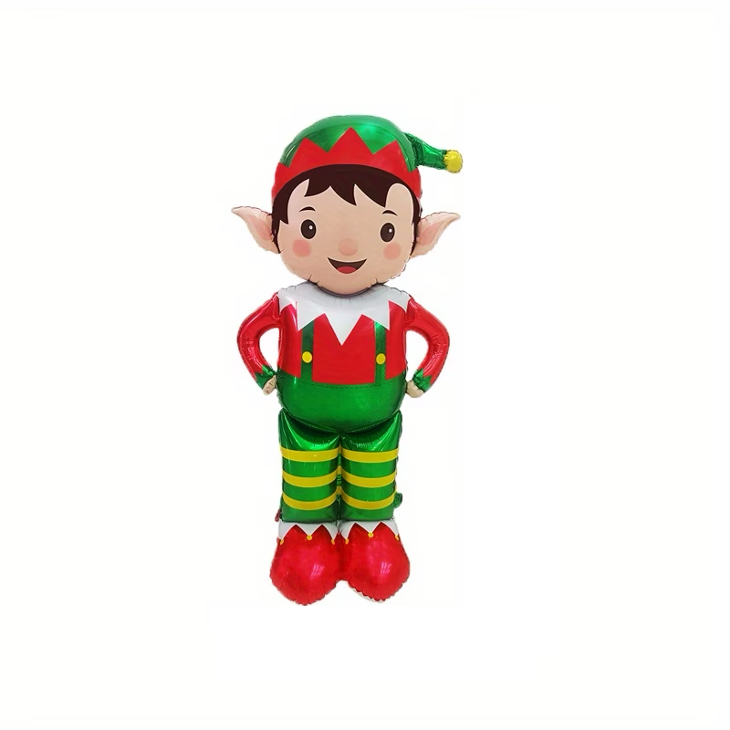 61" Festive Christmas Elf Foil Balloon Decoration