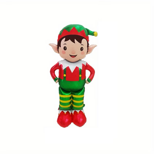 61" Festive Christmas Elf Foil Balloon Decoration