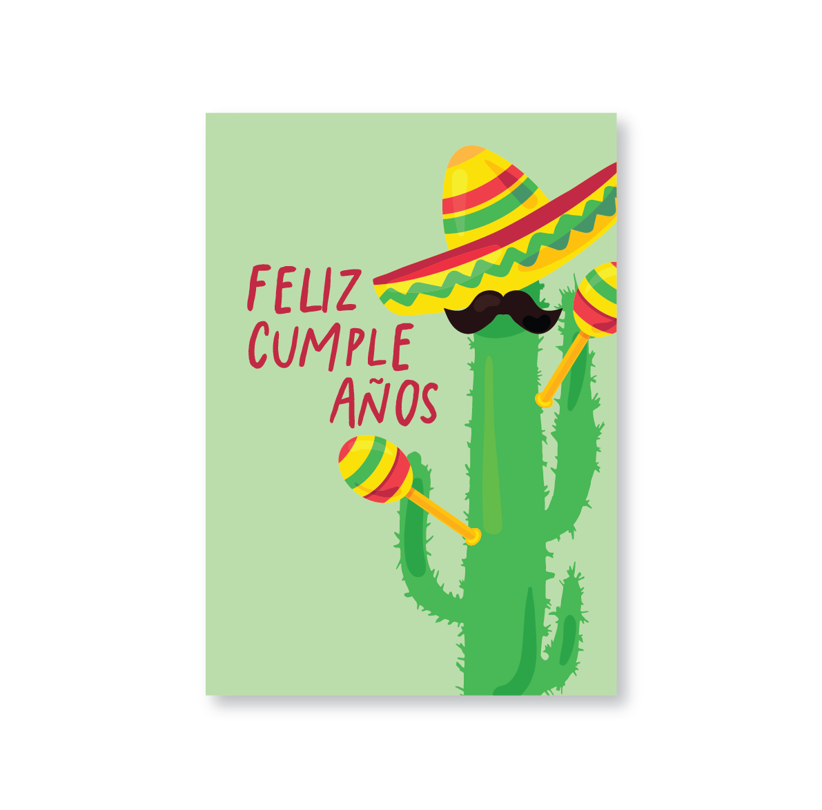 Feliz Cumpleaños Birthday Card (Cactus)