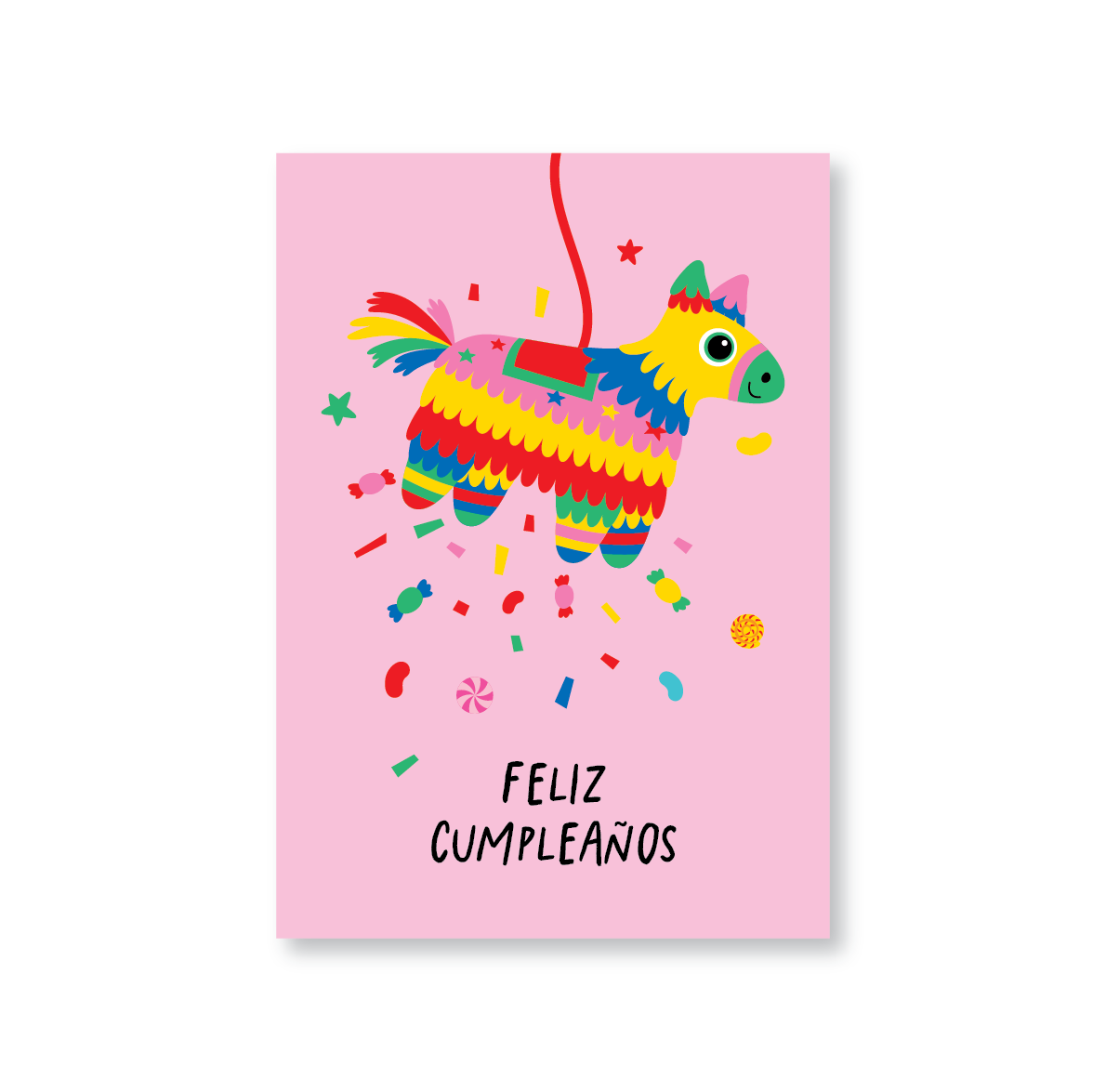 Feliz Cumpleaños Birthday Card (Pinata)