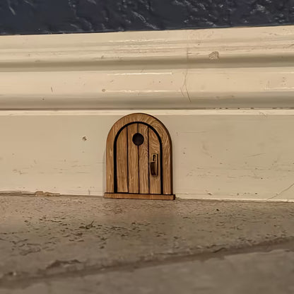 Funny 2D Wooden Mouse Door