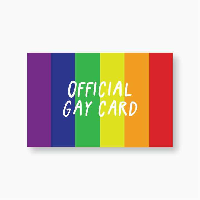 Official Gay Card