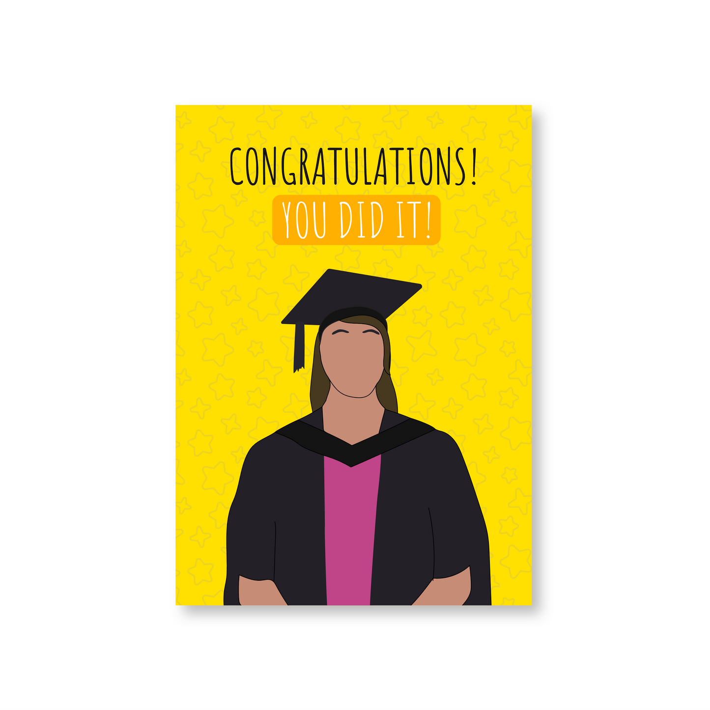 Congratulations! You Did It Graduation Card For Her