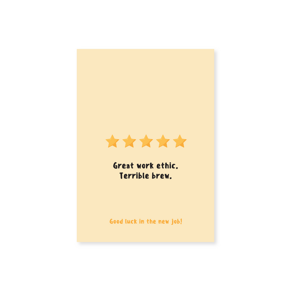 Good Luck In The New Job - 5 Star Colleague (New Job Card) – FeelGoodTimes