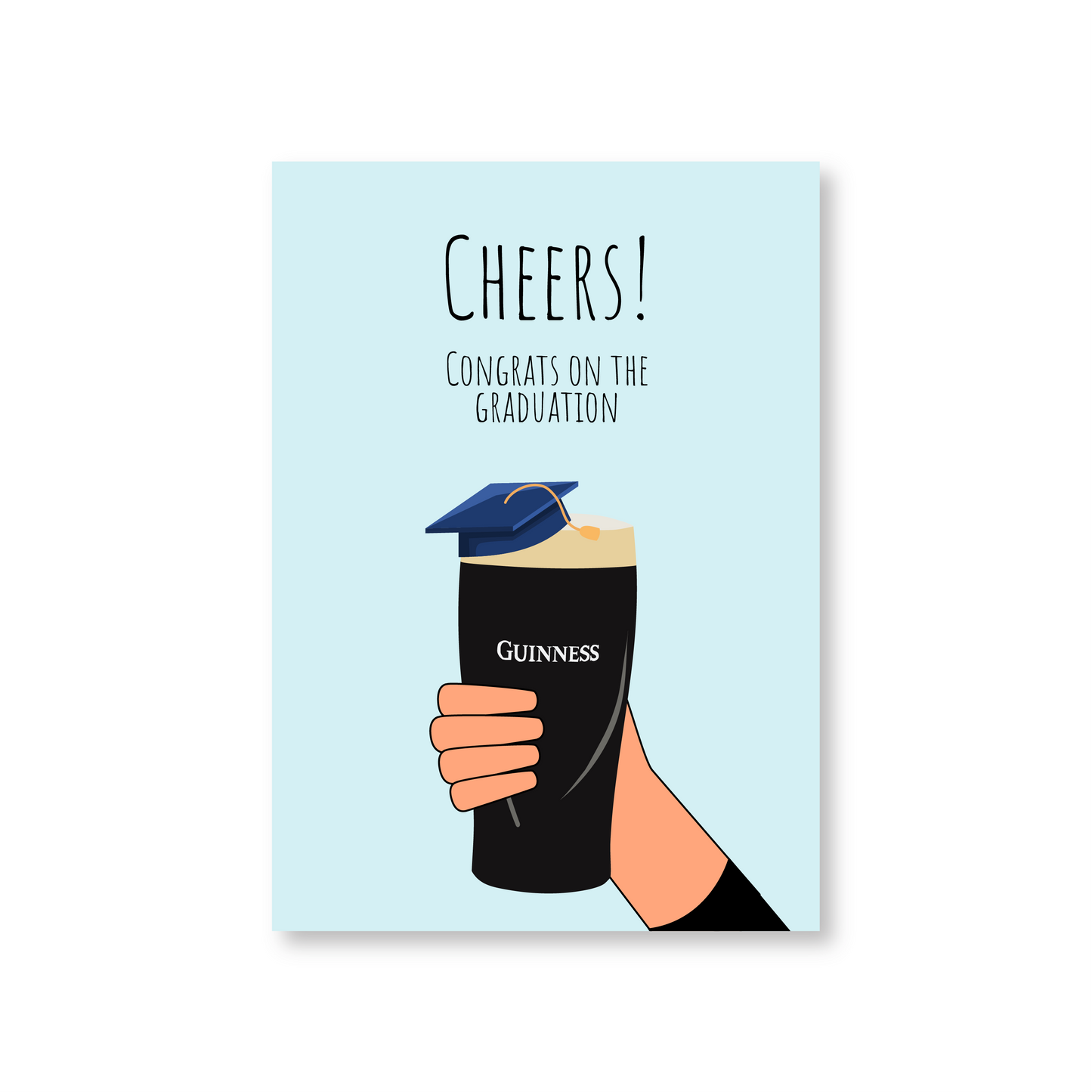 Cheers! Congrats On The Graduation (Guinness Graduation Card)