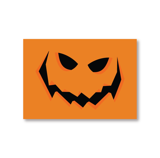 Happy Halloween Pumpkin Smile Greetings Card