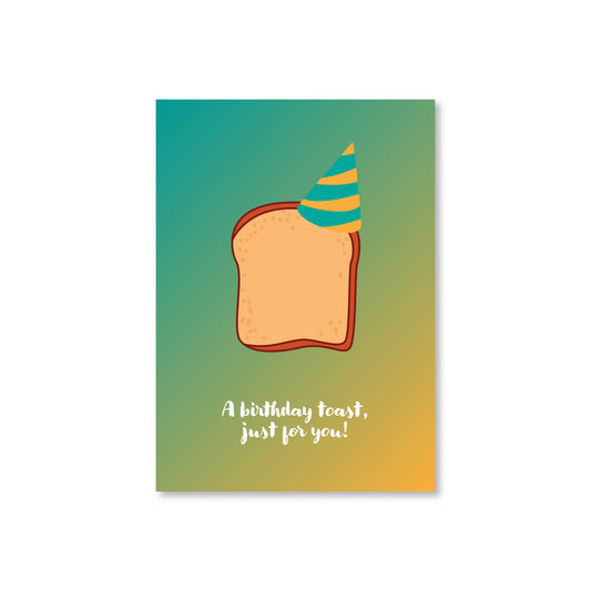 A Birthday Toast Just For You Happy Birthday Card