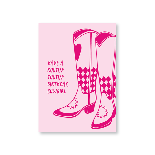 Cowgirl Happy Birthday Card