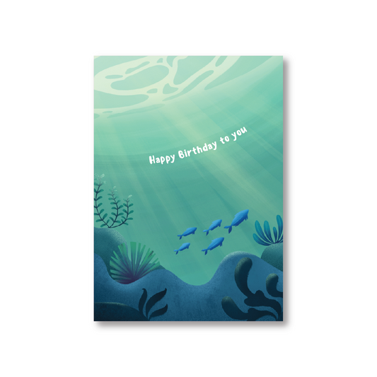 Happy Birthday Seascape Birthday Card