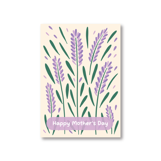 Mothers Day Card Featuring Lavender