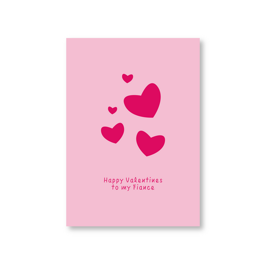 Happy Valentines Day Card for Fiance