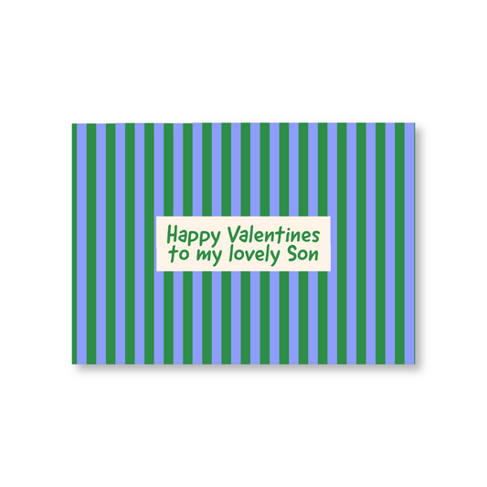 Happy Valentines Day Card To My Lovely Son