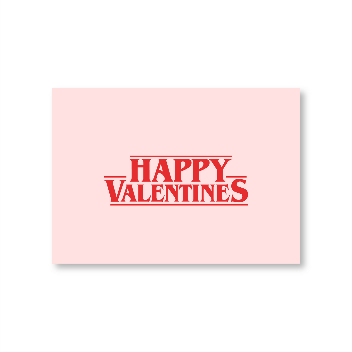 Valentines Day Card (Stranger Things Inspired)