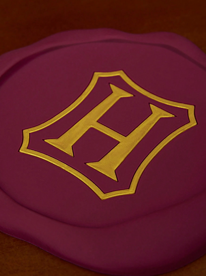 Harry Potter Wax Seal Drinks Coaster in Maroon & Gold