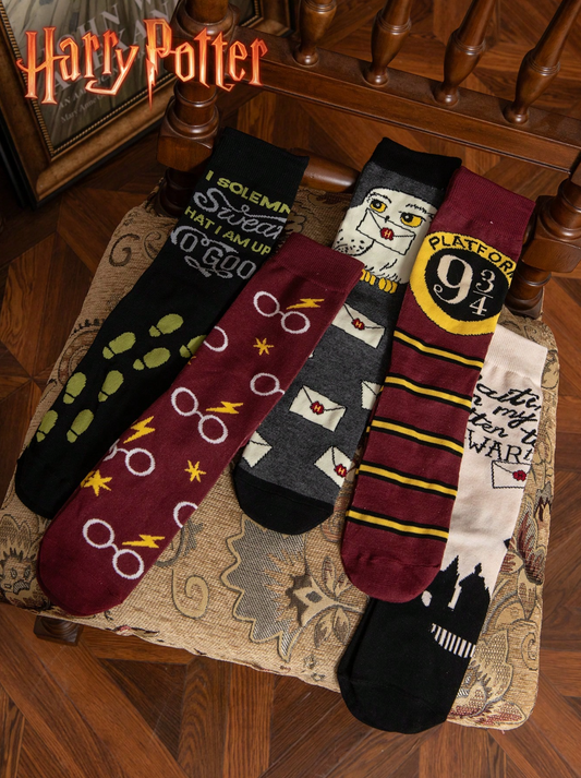 Pack of 5 Harry Potter Themed Socks