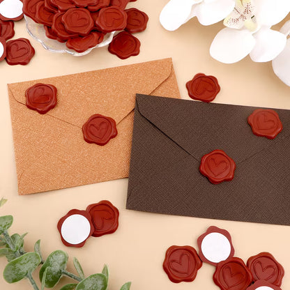 Cute Heart Wax Envelope Seal Sticker